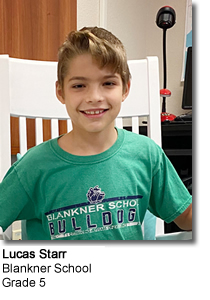 Lucas Starr - Blankner School - Grade 5