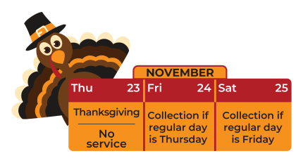 Thanksgiving collection days