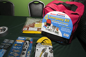 Kit de emergencias con suministros